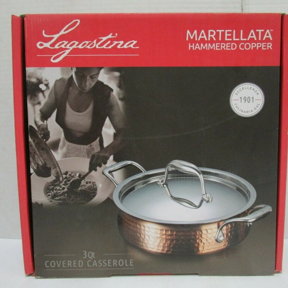 Brand New Lagostina 3 Qt Covered Casserole NEW!